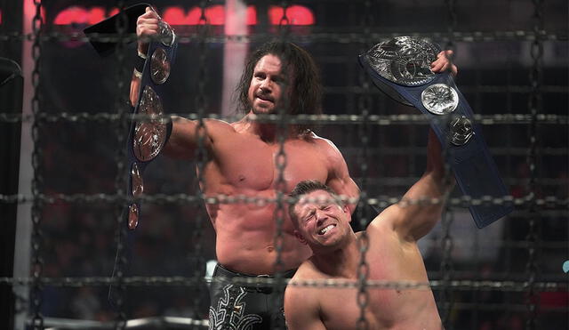 Jim Morrison y The Miz retuvieron los títulos en parejas de SmackDown en WWE Elimination Chamber. Foto: WWE