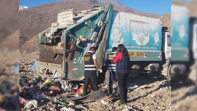 Padre de familia muere aplastado dentro de compactadora de basura en Arequipa