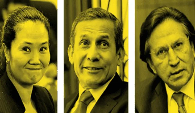 Acusados de aportes ilegales se acogerían 
a nueva ley que reduciría sus penas.
En imagen: Keiko Fujimori, Ollanta Humala y Alejandro Toledo.