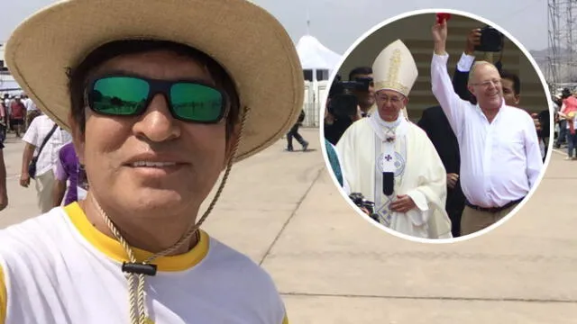 Twitter: Fernando Armas hace peculiar broma a PPK tras visita del papa Francisco 