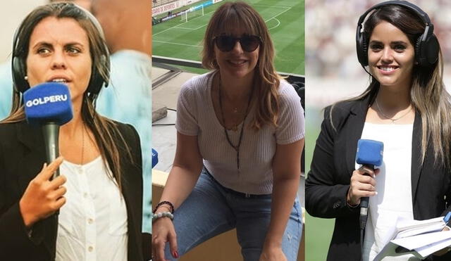 Ana Lucía Rodríguez, Carolina Salvatore y Milena Merino recuerdan el último clásico con más presencia femenina en las transmisiones deportivas. Foto: Composición