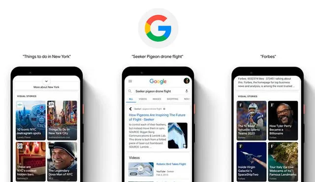 Google implementa las stories en su conocida app de Android y iPhone para mostrar noticias en videos cortos. Foto: Google