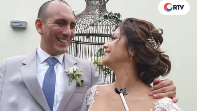 Karla Tarazona y Rafael Fernández se casaron el 18 de diciembre del 2020. Foto: captura RTV Facebook