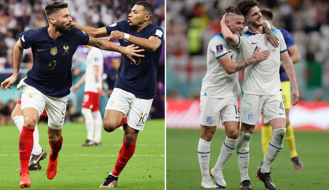 Francia e Inglaterra han jugado dos veces por mundiales. Foto: composición/EFE
