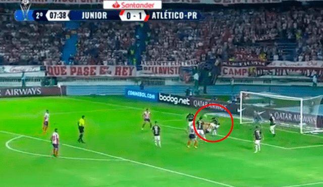 Junior vs Atlético Paranaense: Yony González iguala el marcador con una 'media tijera' [VIDEO]