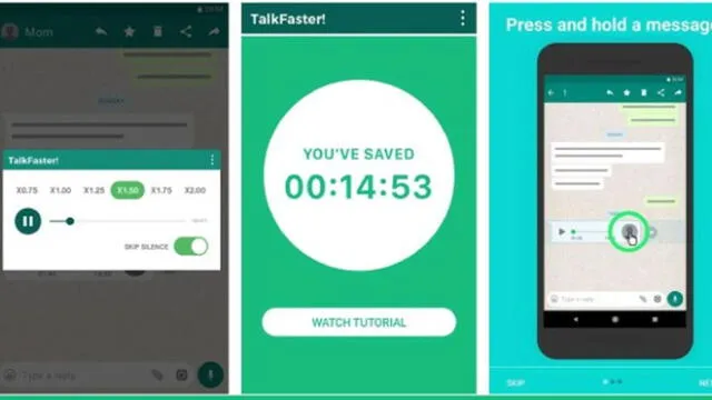 TalkFaster! es la app que debes usar para acelerar audios.