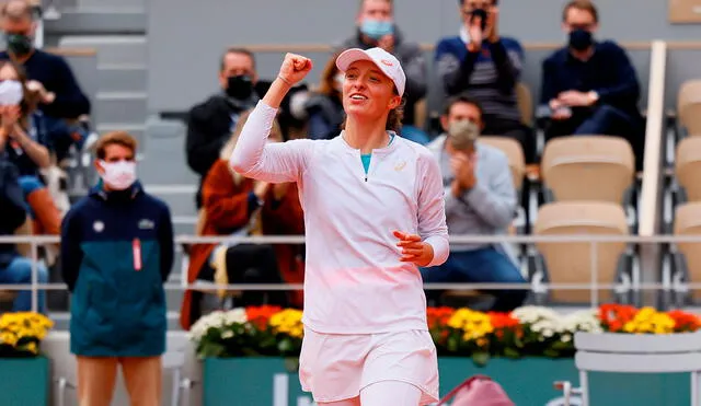 Swiatek venció a Podoroska en el Ronaldo Garros. Foto: AFP