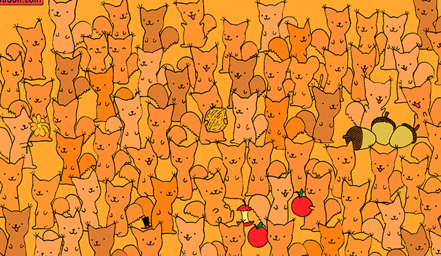 Facebook viral: halla al ratón escondido entre zorros de colores, el nuevo reto visual que casi nadie puede resolver