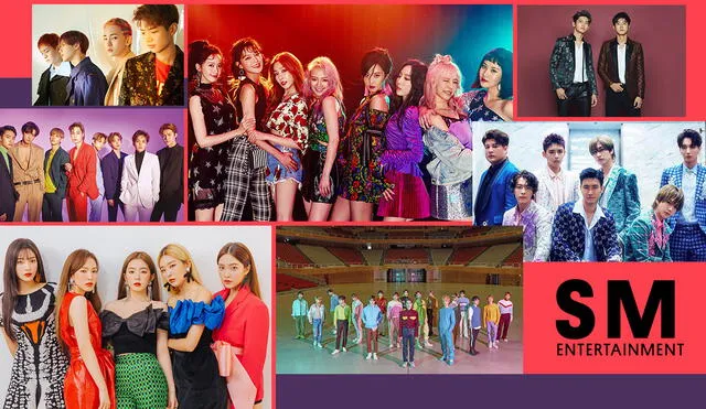 Algunos de los artistas que pertenecen a la SM Family: Super Junior, TVXQ, SNSD, Red Velvet, EXO, NCT, SHINee, etc. Imagen: Billboard Vietnam.