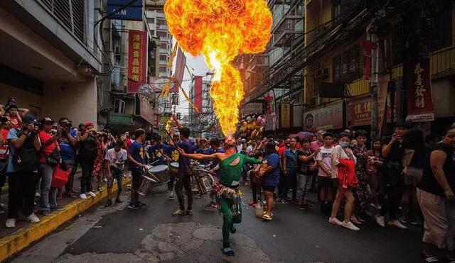 Festejos del Año Nuevo Chino en Manila. Foto: Jenrishose
