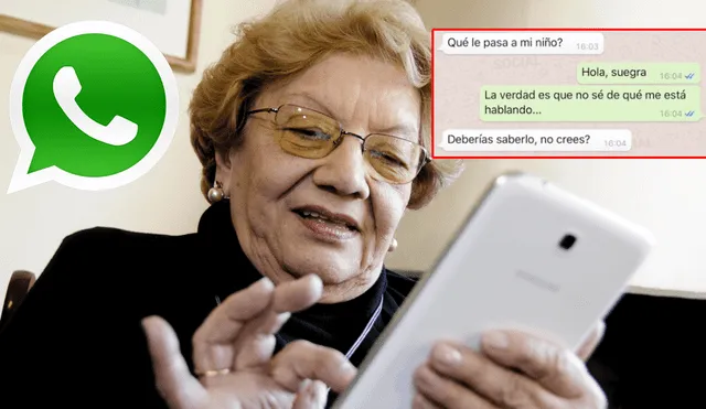 WhatsApp Web: Se enoja con su suegra y ella se venga contándole secreto de su hijo