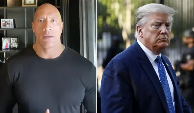 the rock trump