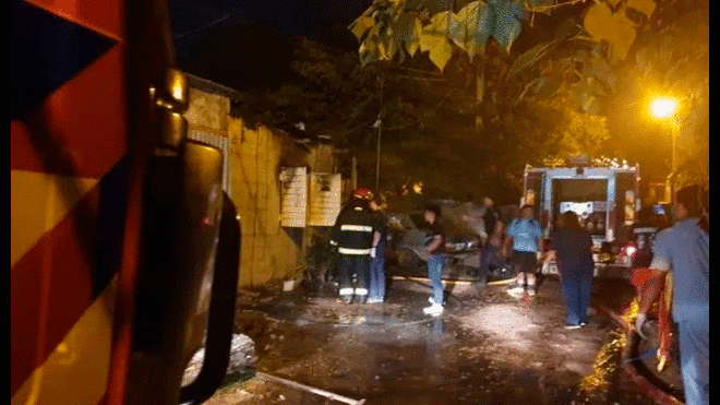 El incendio ocurrió en una vivienda de Gualeguaychú, Argentina.