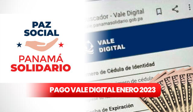 En enero del 2023, miles de beneficiarios recibirán el pago de 120 dólares que ofrece el vale digital. Foto: Panamá Solidario/ composición LR