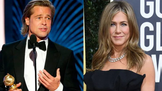 Brad Pitt bromeó sobre su situación amorosa delante de su expareja Jennifer Aniston [VIDEO]