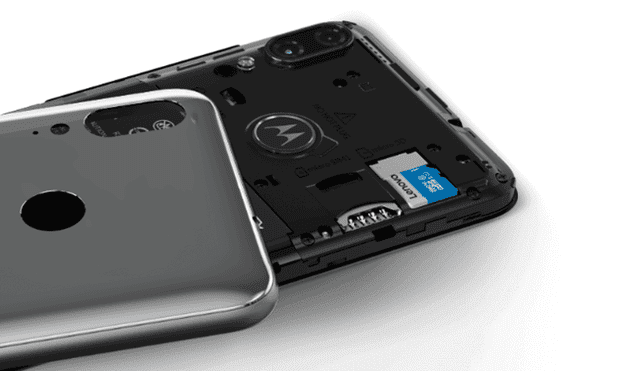 Batería extraíble del nuevo Motorola E6 Plus.