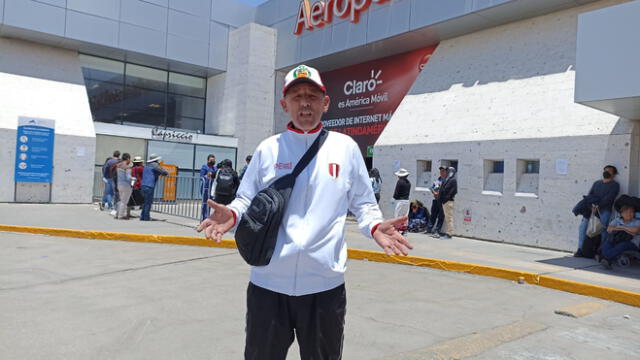 Corredor arequipeño, Guido Zegarra, teme no poder participar en Atletismo Master de Bogotá (Colombia). Foto. Wilder Pari.