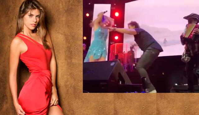 Stephanie Cayo enamoró con sensual baile en concierto de Carlos Vives [VIDEO]