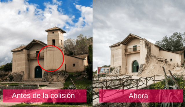 Torre de capilla colonial de Huancayo se derrumbó