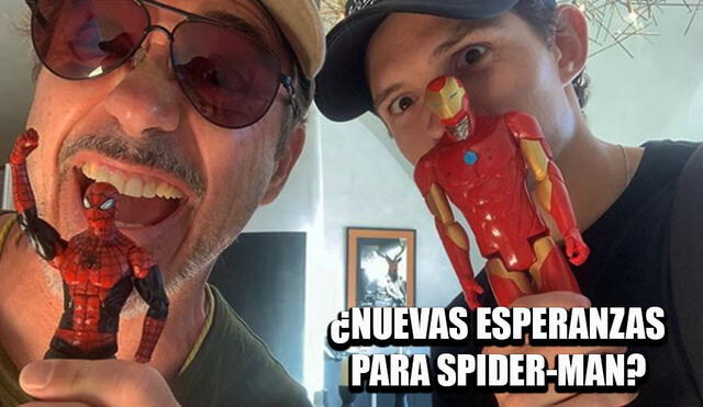 La foto entre Holland y Downey Jr, ha hecho que miles de seguidores del UCM crean que aún existen esperanzas para Spider-Man.