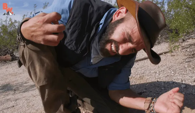 Un video muestra al popular 'Coyote' Peterson siendo brutalmente mordido por un enorme ciempiés.