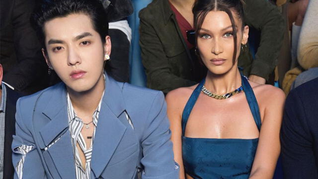 Kris Wu y Bella Hadid compartieron un agradable momento durante la semana de la moda en Paris.