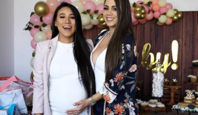 Samahara Lobatón celebró sus baby shower hace unos días en compañía de su madre y hermanos. Foto: Instagram