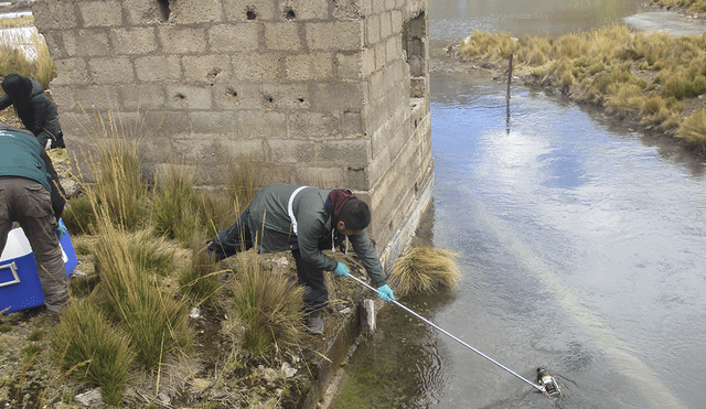 Pasco: Monitorean calidad del agua del Lago Chinchaycocha