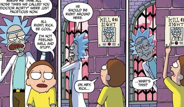 Los cómics no son ajenos a Rick y Morty, que ya cuenta con dos publicaciones. Foto: editorial Oni Press