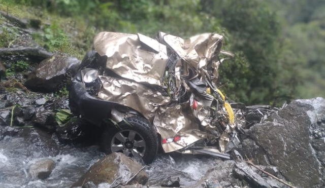 Accidente se produjo en el kilómetro 64 de la carretera Cusco- Pillcopata. Foto: PNP