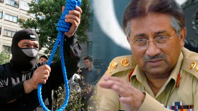 El dictador Pervez Musharraf fue condenado a muerte por suspender el orden constitucional durante su gobierno. Foto: Composición