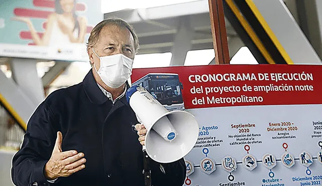 proyecto. Muñoz hizo el anuncio en la estación Naranjal.