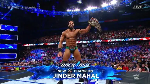 WWE Backlash 2017: ¡Jinder Mahal es el nuevo campeón mundial!