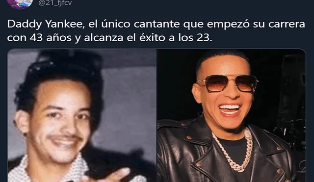 Usuarios generan memes sobre la supuesta edad de Daddy Yankee. (Foto: Twitter)