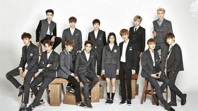 Seo Ye Ji y EXO para la marca de uniformes y ropa juvenil IVY CLUB. Foto: Naver