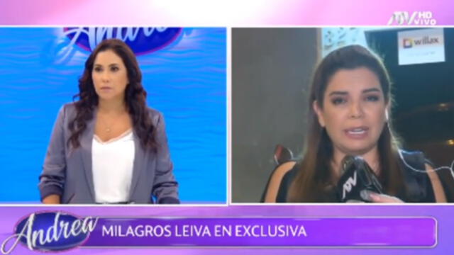 Milagros Leiva se ofusca con cuestionamientos de Andrea Llosa por detención en toque de queda. Foto: Captura