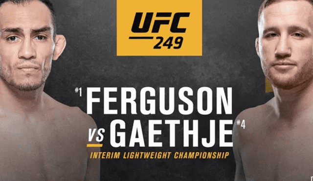 UFC recibió el respaldo para realizar el magno evento. Las autoridades de Florida (Estados Unidos) dieron la aceptación para albergar la edición 249, que incluye 12 combates y la pelea estelar entre Ferguson vs. Gaethje.