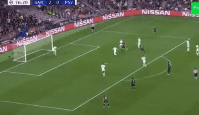 Barcelona vs PSV: la espléndida definición de Messi para el 3-0 [VIDEO]