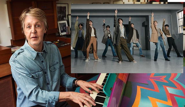 Desliza para ver más fotos de Paul McCartney y BTS. Foto: composición LR / Instagram