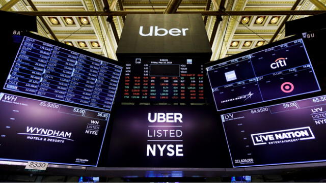 Uber se estrena en Wall Street con caída de casi 7%