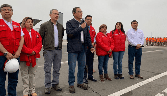 Martín Vizcarra viajó con ministros a zonas afectadas por el sismo