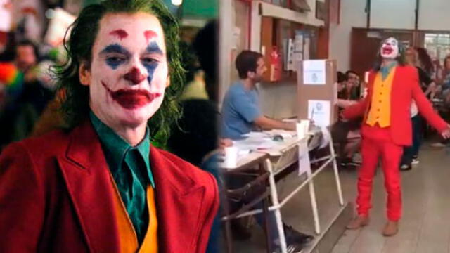 Joker votó en Argentina: personaje dejó boquiabierto a electores con su baile [VIDEO]