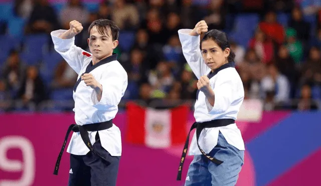 Juegos Panamericanos 2019: Ariana Vera y Renzo Saux medalla de bronce en taekwondo poomsae. Foto: Rodolfo Contreras / La República