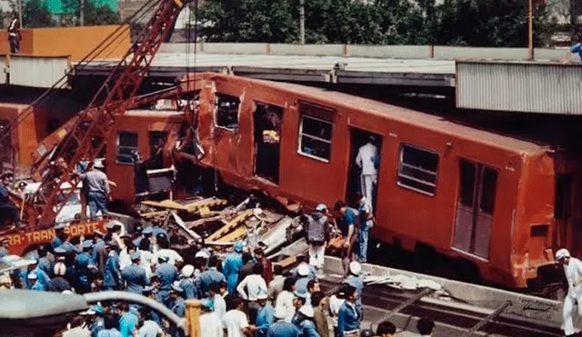 EL primer accidente del tren se reportó en 1975 en Estación Viaducto. Foto: Internet