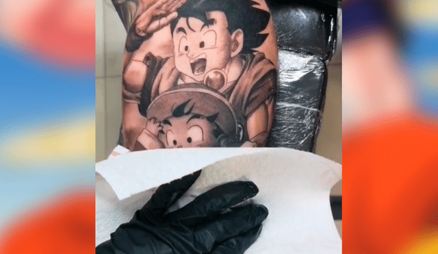 Facebook viral: fan de Dragon Ball Super se hace tatuaje ‘ultra realista’ de Gokú y Gohan y emociona a fans