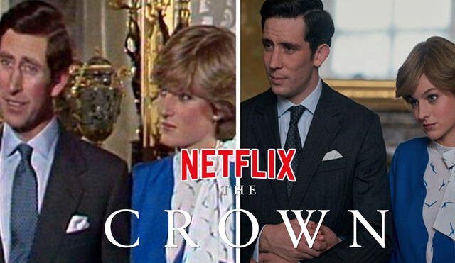 Lady Diana y el príncipe Carlos, la relación más esperada por los fans de The crown. Foto: Netflix/composición