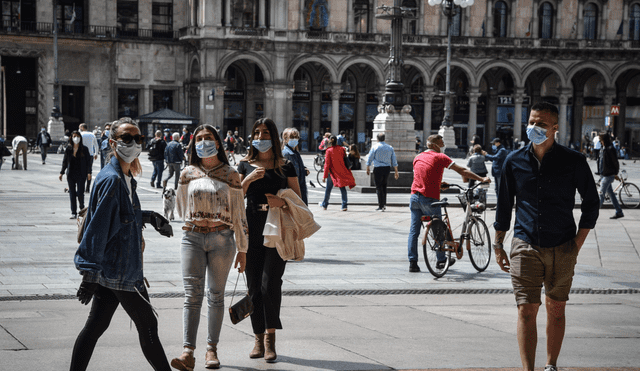 Italia registra cifras bajas ante la llegada de la segunda ola de infectados de coronavirus en Europa. Foto: EFE / Matteo Corner.