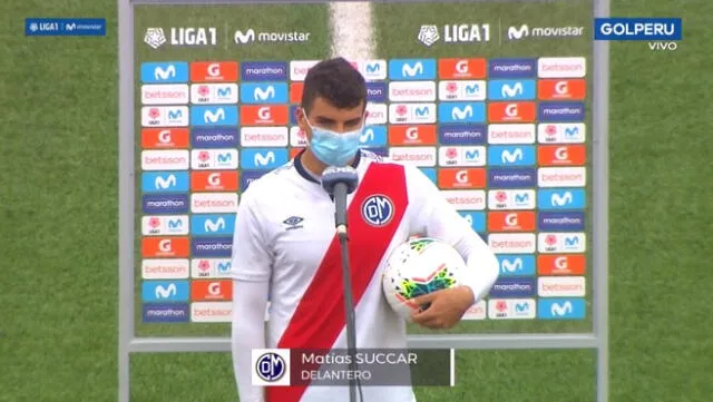 Matías Succar se llevó el balón del partido. Foto: Captura Gol Perú