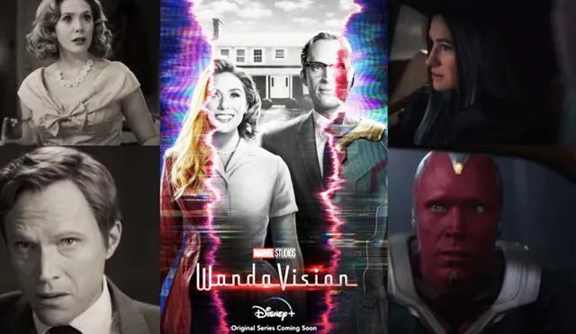WandaVision se ha comvertido, antes de su estreno, en la serie estrella de Disney Plus. Créditos: Marvel Studios/composición