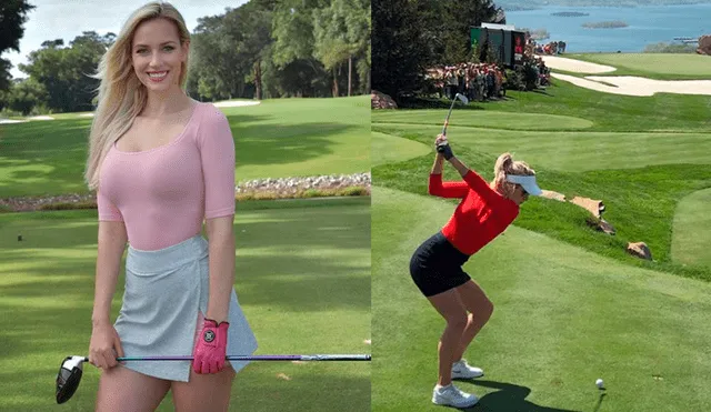 Golfista Paige Spiranac reveló que juega sin ropa interior.